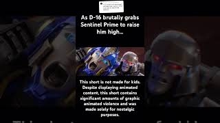 The Death of Sentinel Prime transformers transformersone shorts [upl. by Naarah]