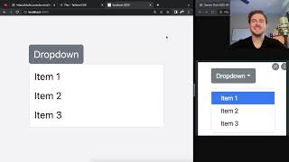 Live coding a Dropdown Component with React Tailwind and Typescript Good Practice for Beginners [upl. by Millur]