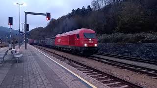 Güterzug nach hohenberg fährt um kurz nach 700 aus traisen ab am 15112024 [upl. by Nellac]