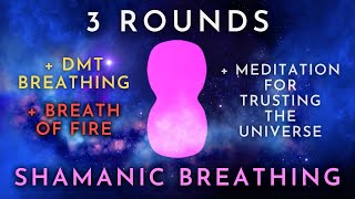 DMT Shamanic amp Fire Breathing  3 Rounds Guided  Trust Meditation Cosmic Ocean Edition [upl. by Neeli383]