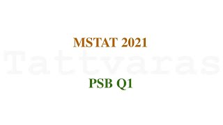 MSTAT 2021 PSB  Q1  Trigonometry  Continuity amp Differentiability [upl. by Kaltman]