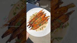 Sumac Roasted Carrots w butter bean purée carrots roastedveggies easyrecipes plantbased fypシ゚ [upl. by Hwu976]