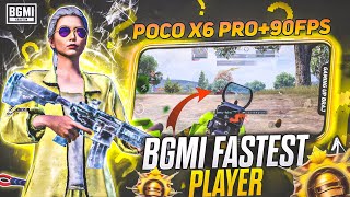 BGMI FASTEST PLAYERCAR SPRAY 🥵 POCO X6 PRO90FPS5 FIGURE CLAWFULL GYROSCOPE [upl. by Carolyn]