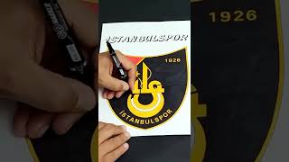 İstanbulspor Logo Boyaması shorts short istanbulspor renkliboyamalar [upl. by Nino]