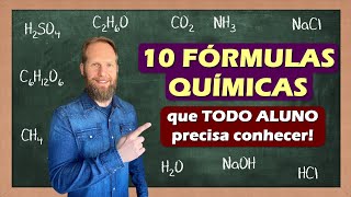 10 FÓRMULAS QUÍMICAS que TODO ALUNO precisa conhecer [upl. by Devora]