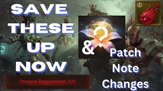 Last Minute Tips Before Next Difficulty Gear Upgrades and Patch Note Adjustments  Diablo Immortal [upl. by Ocsic833]