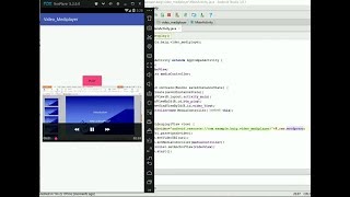 Video Mediaplayer by using Mediacontroller and Uri in android [upl. by Figone827]