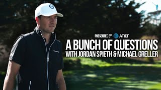 A Bunch of Questions Jordan Spieth and Michael Greller [upl. by Oyr]