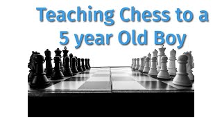 Live Teaching Chess to a 5 year Old boy in Google meet chess [upl. by Yanehs]