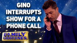 Gino STOPS THE ROUND to take a phone call  Family Fortunes 2023 [upl. by Shaikh658]