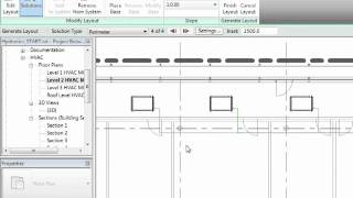 Revit MEP 2012 Tutorial  Hydronic Piping Automatic Pipe Layouts [upl. by Kallman]