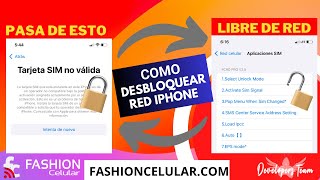 DESBLOQUEA iPhone PARA CUALQUIER COMPAÑIA QPETMSI  COMO DESBLOQUEAR TARJETA SIM NO VALIDA iPhone ✅ [upl. by Eddi]