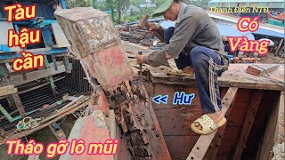 Tàu hậu cần to khủng thay lô mũi và bất ngờ khi tháo gỡ [upl. by Buck]