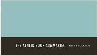 Virgils Aeneid  Summary Part 2 [upl. by Gile854]