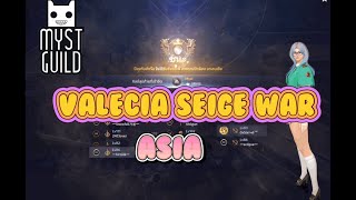 Black Desert Mobile  Valencia Siege War  Myst vs Asia Union Peace   NOVS [upl. by Odnumyar]