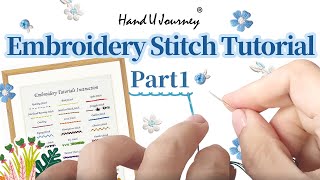 Part 1 Embroidery Fill Stitches You Should Know Hand U Journey Embroidery Stitch [upl. by Twum]