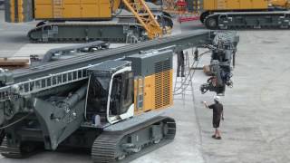 Liebherr – LRB 355 leader disassembly for transportation [upl. by Ware]