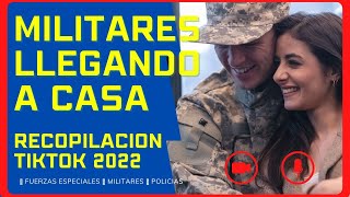 MILITARES y SOLDADOS Regresan a Casa 🥲 de SORPRESA 💚 2022 Recopilación TikTok [upl. by Assirod]