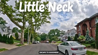 NYC Richest Neighborhoods  Little Neck  Queens  4K Drive [upl. by Justus]