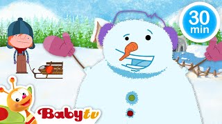 IJzig plezier ❄️ ⛄ collectie winterafleveringen  videos voor kinderen BabyTVNL [upl. by Elsi]