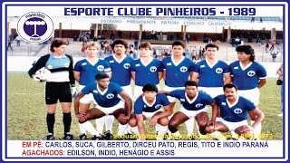 Esporte Clube Pinheiros 0x1 Foz do Iguaçu  Campeonato Paranaense 1989  1ª Fase Grupo B24ª Rodada [upl. by Lertnahs]