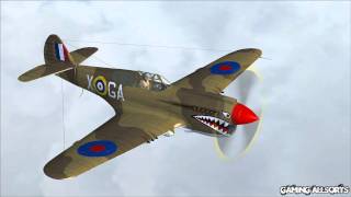 FS2004 IRIS Curtiss P40 Warhawk freeware HD 1080p [upl. by Rinum]