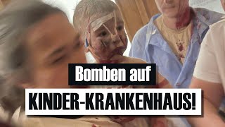 Kinderklinik getroffen Russland bombardiert Kyiv [upl. by Attaymik]