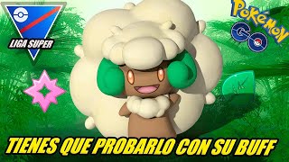 SACANDOLE PROVECHO AL BÁSICO MEJORADO de WHIMSICOTT en LIGA SUPER  GBL  Pokemon Go PvP [upl. by Nhepets]