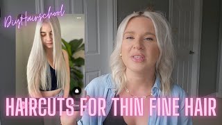 The Best Haircuts for Thin Fine Hair Types  How To Pick the right Hairstylist [upl. by Ettenotna]