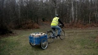 Carry Freedom Bike Trailer  Moving 50kg of Logs [upl. by Amsirp]