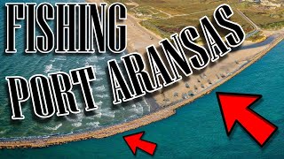 Fishing the Port Aransas and Fish Pass Jetties for Sheepheads and Spanish Macks [upl. by Lednem697]