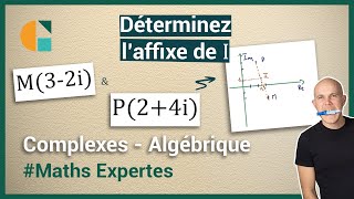 Trouver lAFFIXE du milieu entre 2 POINTS  exercice corrigé  Maths Expertes Terminale [upl. by Rock97]