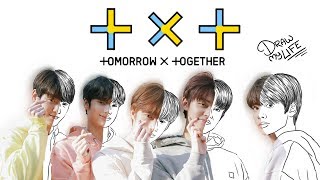 TXT  Draw My Life KPOP [upl. by Ecnerat718]