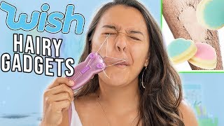 Beauty Busters I Tried Hairy Girl Gadgets from WISH HELP [upl. by Obola881]