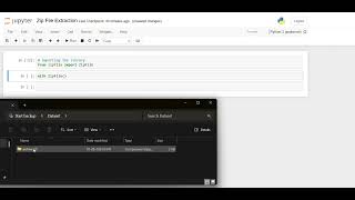 Extract and read zip files in python  Jupyter Notebooks [upl. by Jo-Anne]
