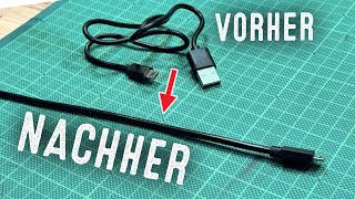 Einfacher Trick um krumme Kabel gerade zu machen [upl. by Anirahtak316]