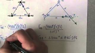 4 coulomb equilateral triangle [upl. by Enivid]