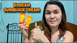 PREMIUM DEOPROCE UV SUNBLOCK CREAM REVIEW  KOREAN SUNBLOCK CREAM [upl. by Nivloc991]