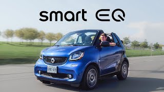 2018 Smart Fortwo EQ Electric Cabriolet Review  The Ideal City Car [upl. by Graaf485]