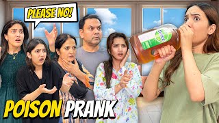 Poison Prank with My Family🤮Hira ne Gusse mein THAPAR maar dia😱Sistrology [upl. by Eetnom]