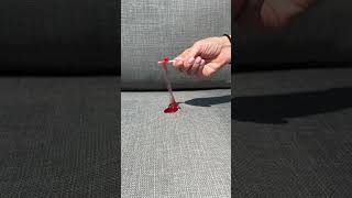 Staining my couch with a melted lollipop to see if it’s really stain proof [upl. by Neelya]