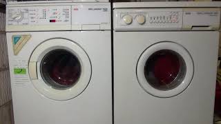 Wash Race No14  AEG 72600 vs AEG 645 Cotton 60c Quickshort [upl. by Aivad]