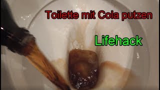 Toilette mit Cola und Backpulver reinigen  Verschmutze WC Klo sauber machen mit Hausmittel Trick [upl. by Loma]