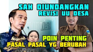 BREAKING NEWS  SAH REVISI UU DESA SUDAH DIUNDANGKAN Pasal Pasal Yang Berubah part1 [upl. by Zacarias]