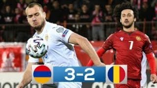 Armenia  România 32  Rezumat Complet  Preliminarii CM 2022 [upl. by Jemina559]