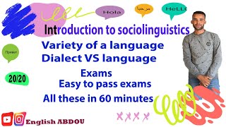 SOCIOLINGUISTICS S5 the whole course in 60 minutes [upl. by Mita]