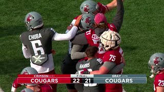 WSU Football Crimson and Gray Spring Game Highlights  42724 [upl. by Acinoed998]