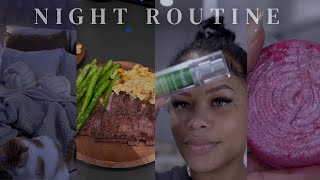 my night routine  cook with me self care amp more  arnellarmon [upl. by Atina465]