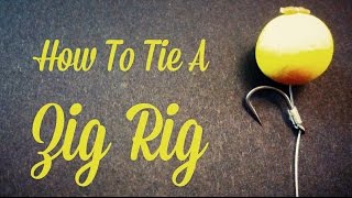 HOW TO TIE A ZIG RIG  CARP FISHING [upl. by Eardnaed]