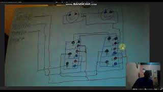 Como hacer una conexión de triway con dos focos y dos tomacorrientes mixto [upl. by Ahsya]
